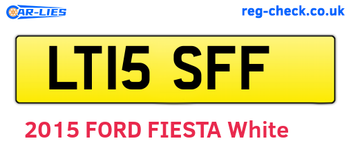 LT15SFF are the vehicle registration plates.