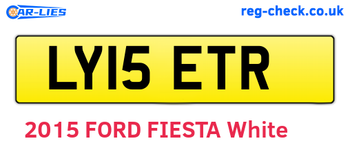 LY15ETR are the vehicle registration plates.
