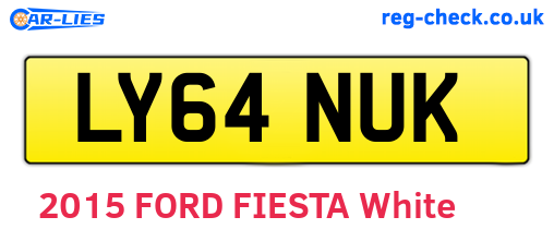 LY64NUK are the vehicle registration plates.