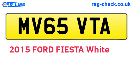 MV65VTA are the vehicle registration plates.