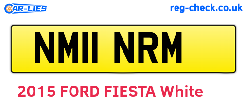 NM11NRM are the vehicle registration plates.