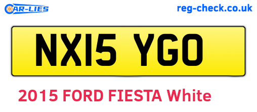 NX15YGO are the vehicle registration plates.