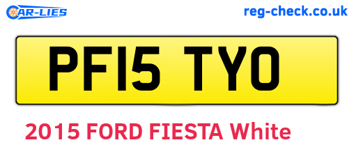 PF15TYO are the vehicle registration plates.