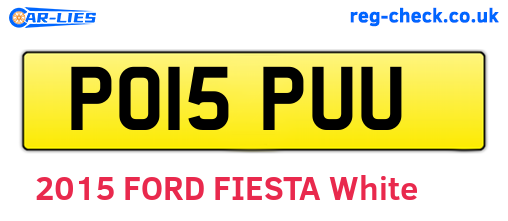 PO15PUU are the vehicle registration plates.