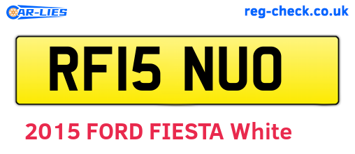 RF15NUO are the vehicle registration plates.