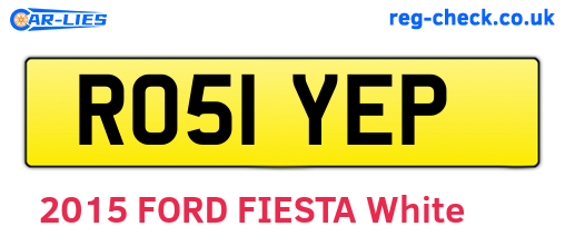 RO51YEP are the vehicle registration plates.