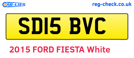 SD15BVC are the vehicle registration plates.