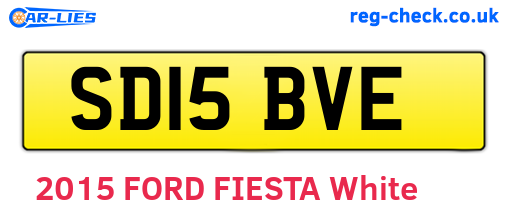 SD15BVE are the vehicle registration plates.