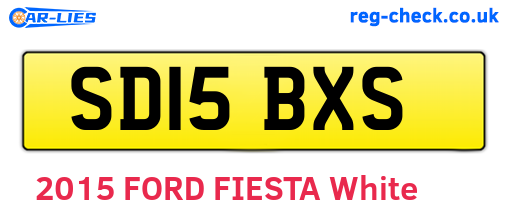 SD15BXS are the vehicle registration plates.