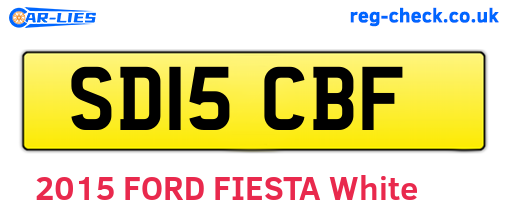 SD15CBF are the vehicle registration plates.