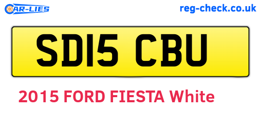 SD15CBU are the vehicle registration plates.