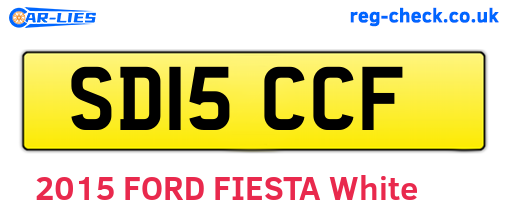SD15CCF are the vehicle registration plates.