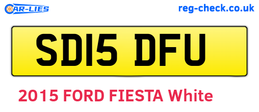 SD15DFU are the vehicle registration plates.