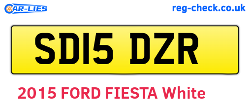 SD15DZR are the vehicle registration plates.