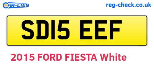 SD15EEF are the vehicle registration plates.