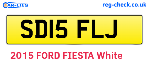 SD15FLJ are the vehicle registration plates.