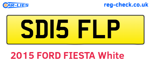SD15FLP are the vehicle registration plates.