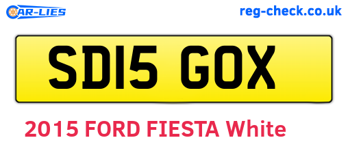 SD15GOX are the vehicle registration plates.