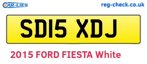 SD15XDJ are the vehicle registration plates.