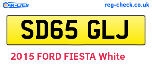SD65GLJ are the vehicle registration plates.