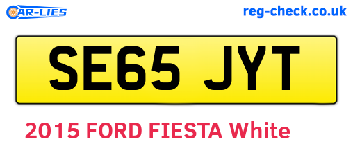 SE65JYT are the vehicle registration plates.