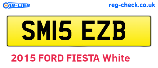SM15EZB are the vehicle registration plates.