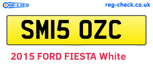 SM15OZC are the vehicle registration plates.