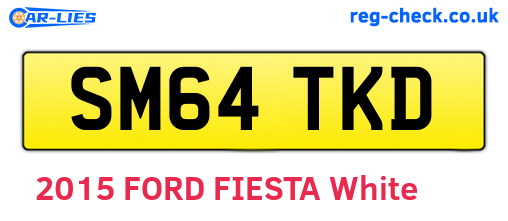 SM64TKD are the vehicle registration plates.