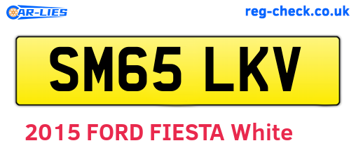SM65LKV are the vehicle registration plates.