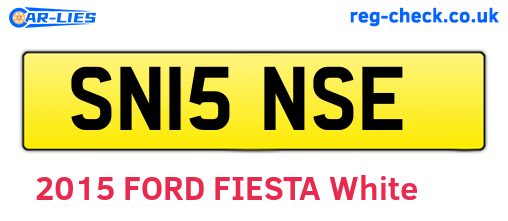 SN15NSE are the vehicle registration plates.