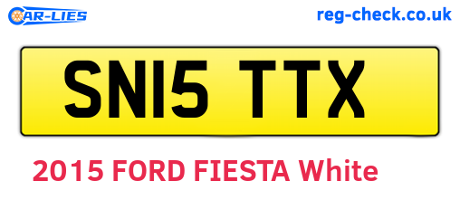 SN15TTX are the vehicle registration plates.