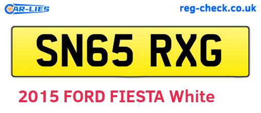SN65RXG are the vehicle registration plates.
