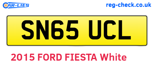 SN65UCL are the vehicle registration plates.