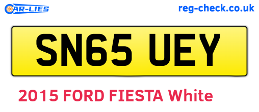 SN65UEY are the vehicle registration plates.