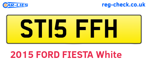 ST15FFH are the vehicle registration plates.
