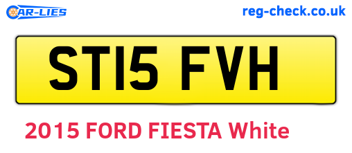 ST15FVH are the vehicle registration plates.