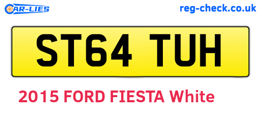 ST64TUH are the vehicle registration plates.