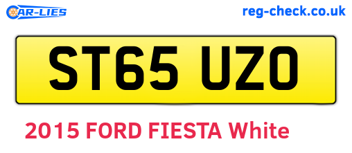 ST65UZO are the vehicle registration plates.