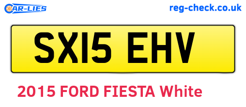 SX15EHV are the vehicle registration plates.