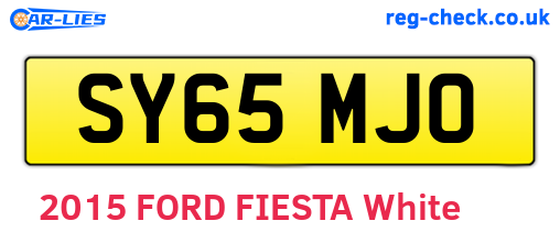 SY65MJO are the vehicle registration plates.