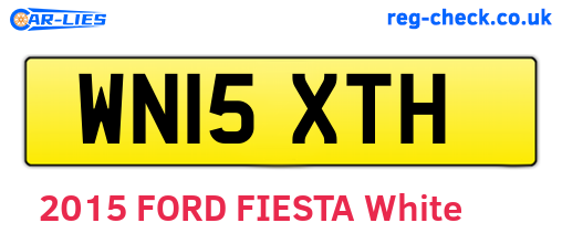WN15XTH are the vehicle registration plates.