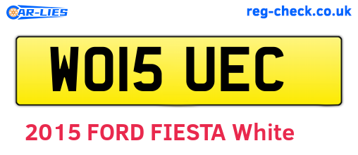 WO15UEC are the vehicle registration plates.