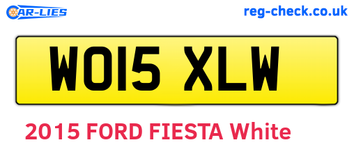 WO15XLW are the vehicle registration plates.