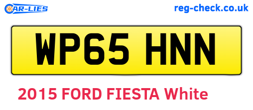 WP65HNN are the vehicle registration plates.
