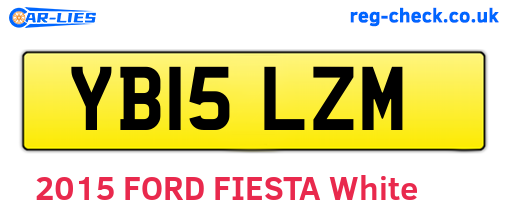 YB15LZM are the vehicle registration plates.