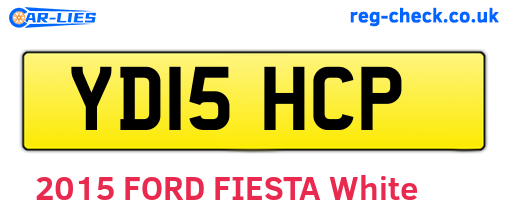 YD15HCP are the vehicle registration plates.
