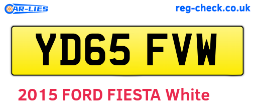 YD65FVW are the vehicle registration plates.