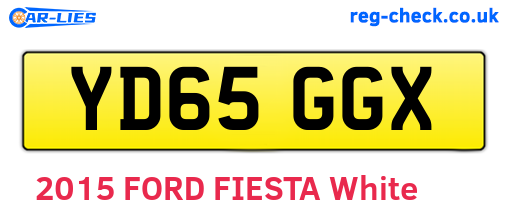 YD65GGX are the vehicle registration plates.