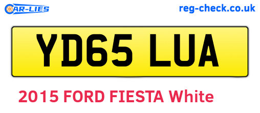 YD65LUA are the vehicle registration plates.