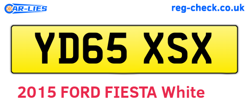 YD65XSX are the vehicle registration plates.